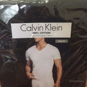 Calvin Klein slim fit 3 pack vnecks